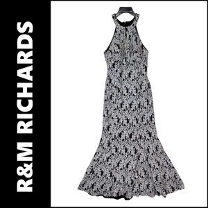 R&M Richards Dress Size 14 Women Sleeveless Halter